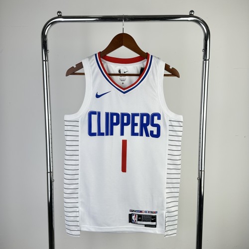 23-24 LA Clippers Home James Harden #1 Swingman NBA Jersey/23赛季快船队主场白色1号哈登