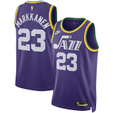 23-24 Utah Jazz Classic Edition Lauri Markkanen #23 Swingman NBA Jersey/24赛季爵士队复古23号马尔卡宁
