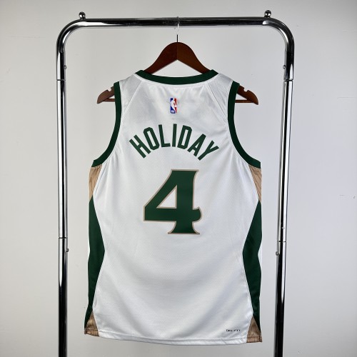 23-24 Boston Celtics City Edition Holiday #4 NBA Swingman Jersey/24赛季凯尔特人城市版4号霍乐迪