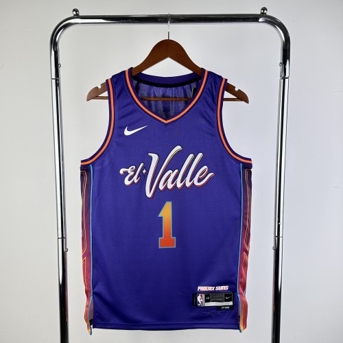 23-24 Phoenix Suns City Edition Booker #1 NBA Swingman Jersey/24赛季太阳队城市版1号布克