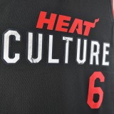 23-24 Miami Heat City Edition James #6 NBA Swingman Jersey/24热火队城市版6号詹姆斯