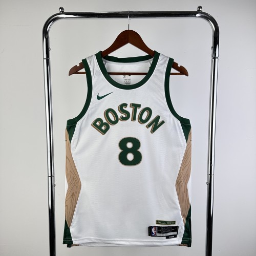 23-24 Boston Celtics City Edition Porzingis #8 NBA Swingman Jersey/24赛季凯尔特人城市版8号波尔津吉斯