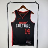 23-24 Miami Heat City Edition Herro #14 NBA Swingman Jersey/24热火队城市版14号希罗