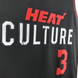 23-24 Miami Heat City Edition Wade #3 NBA Swingman Jersey/24热火队城市版3号韦德