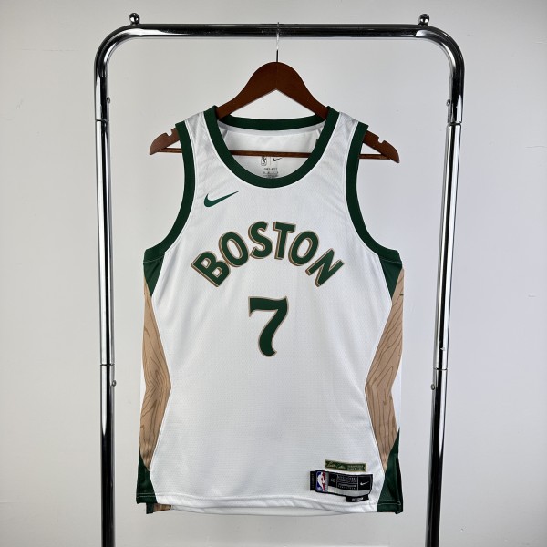 23-24 Boston Celtics City Edition Brown #7 NBA Swingman Jersey/24赛季凯尔特人城市版7号布朗