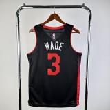 23-24 Miami Heat City Edition Wade #3 NBA Swingman Jersey/24热火队城市版3号韦德