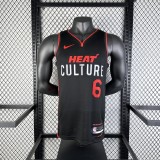 23-24 Miami Heat City Edition James #6 NBA Swingman Jersey/24热火队城市版6号詹姆斯