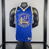 2023 Warriors Away WISEMAN #33 NBA Swingman Jersey/23赛季勇士队客场蓝色33号怀斯曼