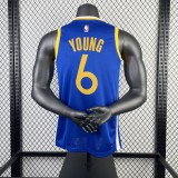 2023 Warriors Away YOUNG #6 NBA Swingman Jersey/23赛季勇士队客场蓝色6号尼克杨