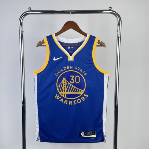 2023 Warriors Away Curry #2974 NBA Swingman Jersey/23赛季勇士队客场蓝色2974号