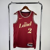2024 Cleveland Cavaliers City Edition IRVING #2 Swingman NBA Jersey/24赛季骑士队城市版2号欧文