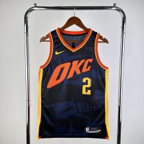 2024 Oklahoma City Thunder City Edition GILGEOUS-ALEXANDER  #2 NBA Swingman Jersey/24赛季雷霆队城市版2号亚历山大
