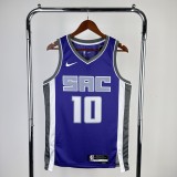 2023 Sacramento Kings Away SABONIS #10 Swingman NBA Jersey/23赛季国王队客场紫色10号萨博尼斯