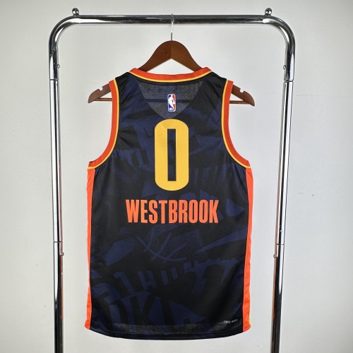 2024 Oklahoma City Thunder City Edition WESTBROOK  #0 NBA Swingman Jersey/24赛季雷霆队城市版0号威少