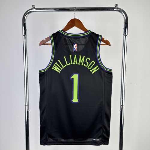 2024 New Orleans Pelicans City Edition WILLIAMSON #1 NBA Swingman Jersey/24赛季鹈鹕队城市版1号威廉姆斯