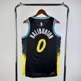 2024 Indiana Pacers City Edition HALIBURTON #0 Swingman NBA Jersey/24赛季步行者城市版0号哈里伯顿