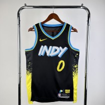 2024 Indiana Pacers City Edition HALIBURTON #0 Swingman NBA Jersey/24赛季步行者城市版0号哈里伯顿