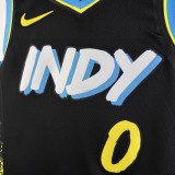 2024 Indiana Pacers City Edition HALIBURTON #0 Swingman NBA Jersey/24赛季步行者城市版0号哈里伯顿
