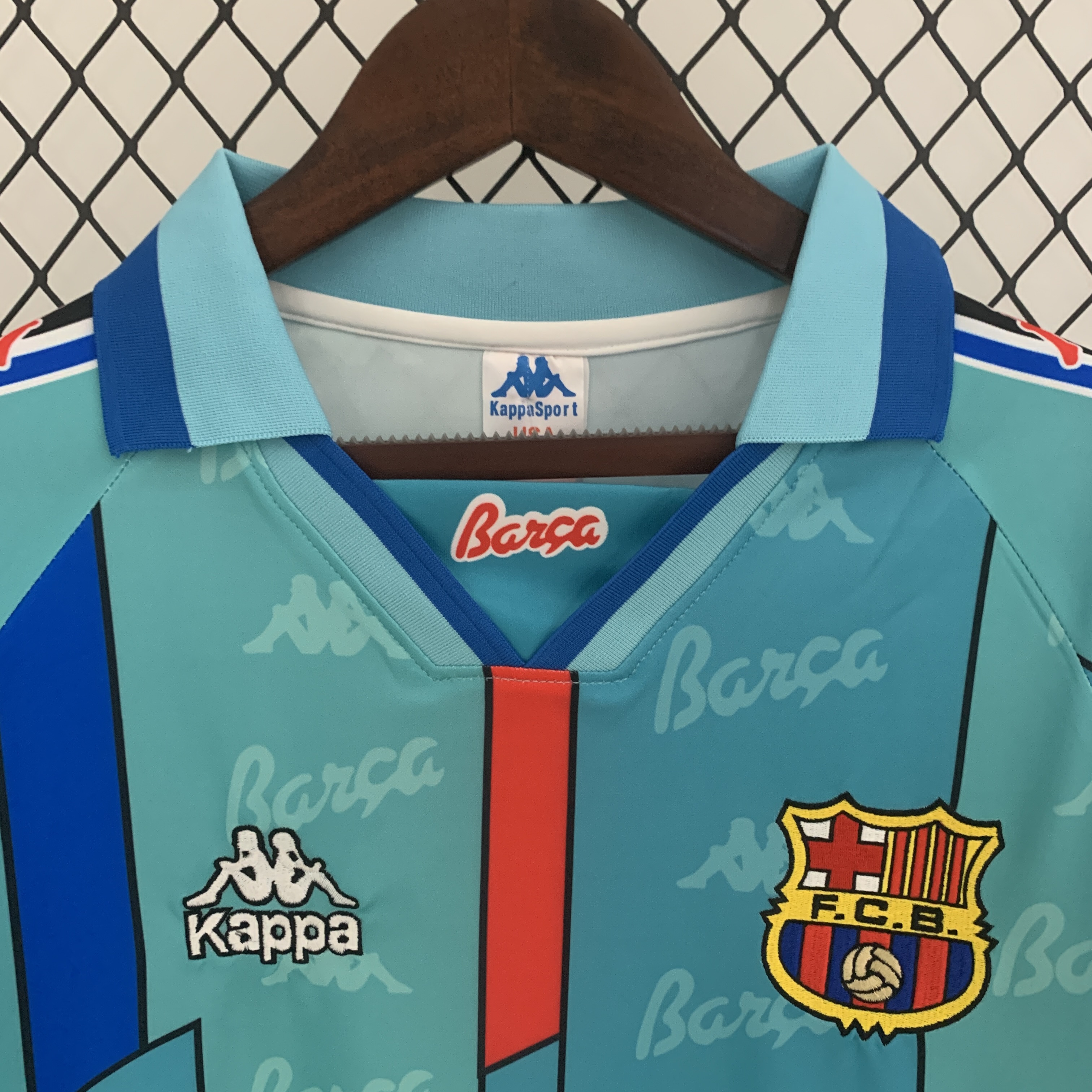 1996-97 Barcelona Away Long Sleeve Retro Jersey