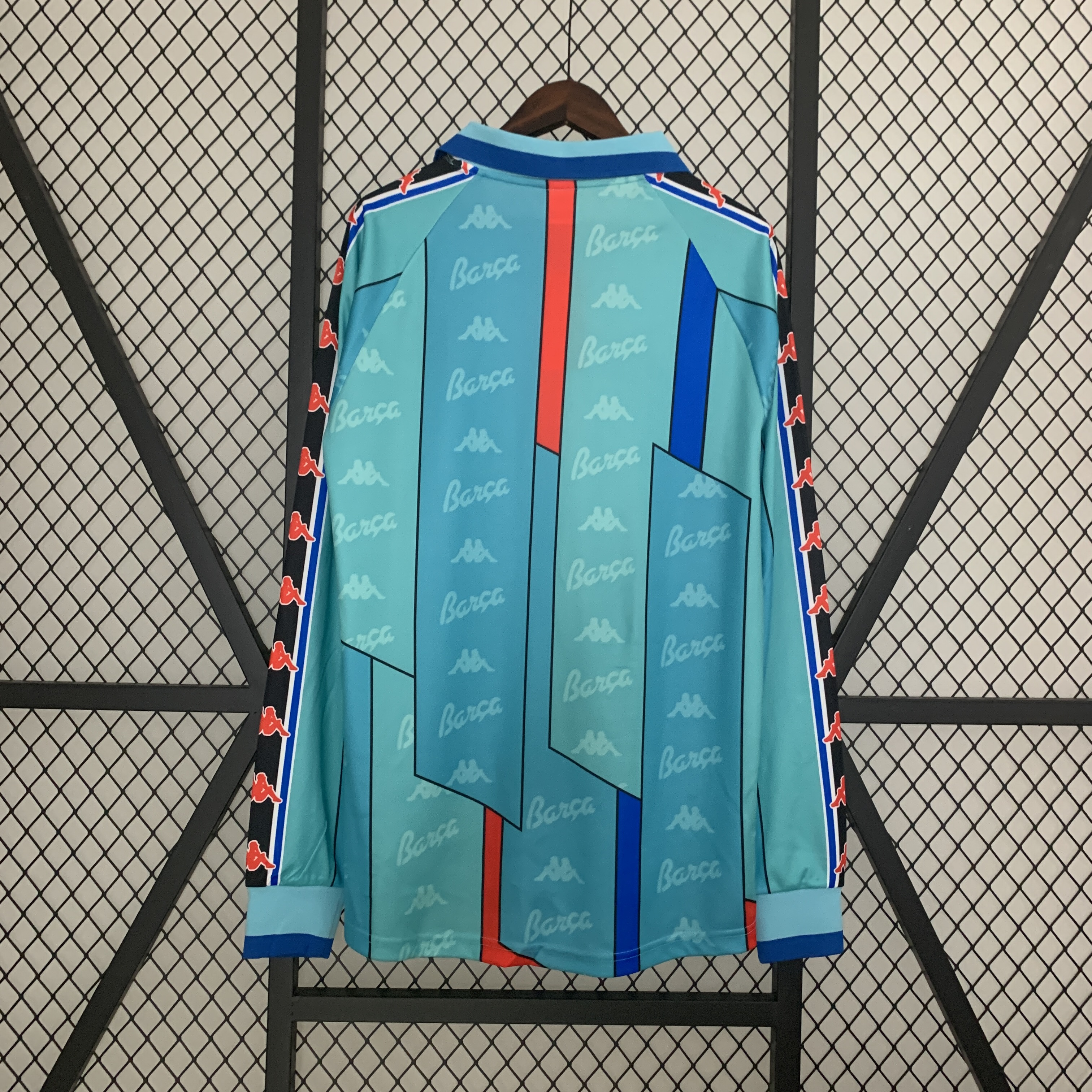 1995-97 Barcelona Home L/S Shirt - 8/10 - (XL) 中*村様 Kappa FC