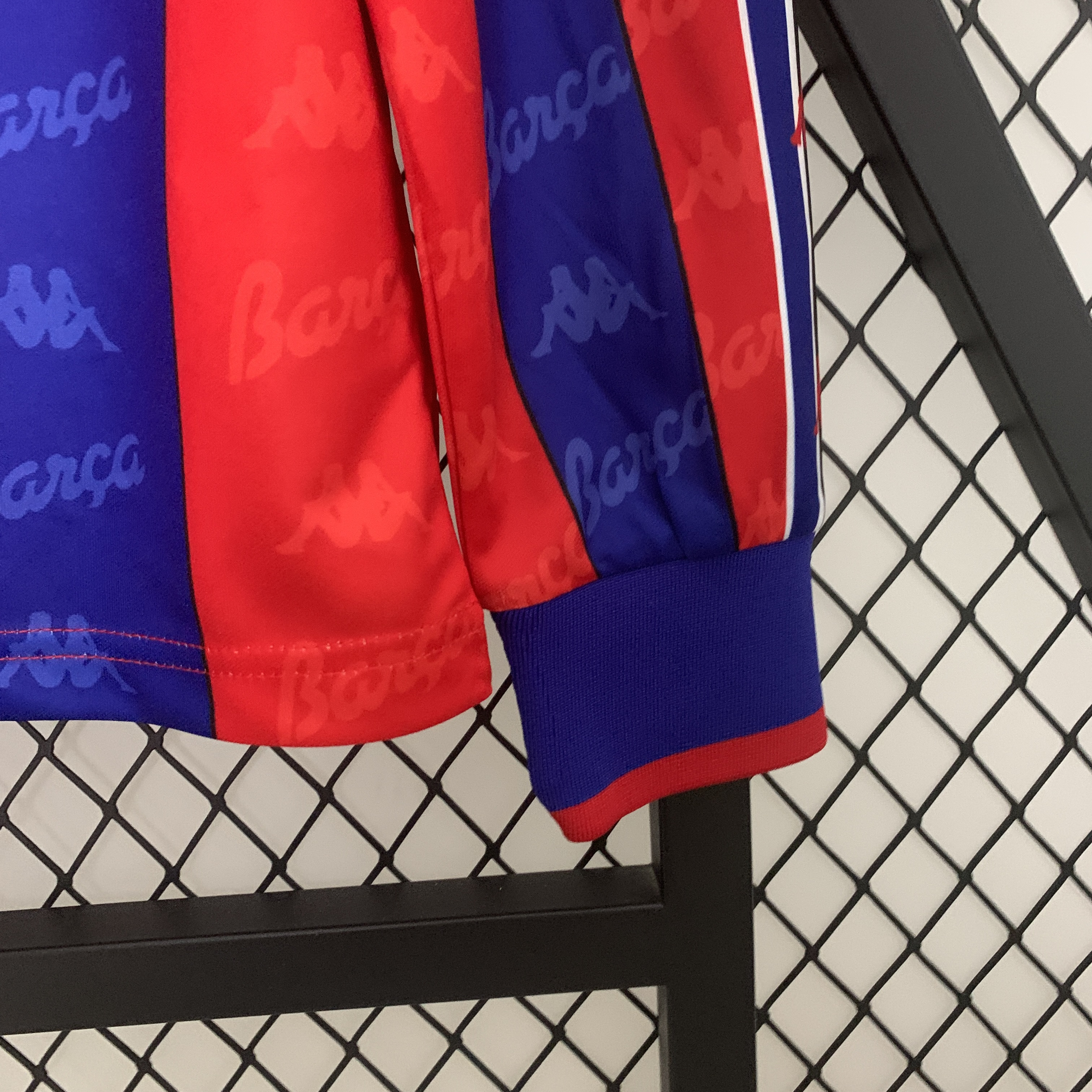 1996-97 Barcelona Home Long Sleeve Retro Jersey