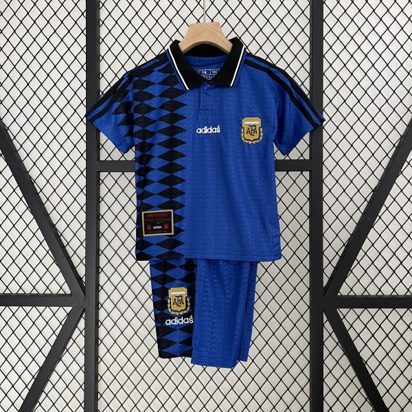 1994 Argentina Away Kids Kit/1994阿根廷客场童装