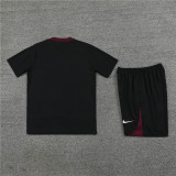 24-25 PSG Short Sleeve Training Suit/24-25短袖训练服PSG巴黎黑色