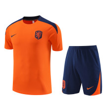 24-25 Netherlands Short Sleeve Training Suit/24-25短袖训练服荷兰橙色