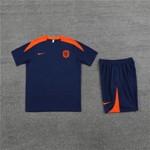 24-25 Netherlands Short Sleeve Training Suit/24-25短袖训练服荷兰宝蓝色