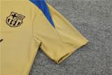 24-25 Barcelona Short Sleeve Training Suit/24-25短袖训练服巴萨金色