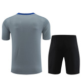 24-25 Inter Milan Short Sleeve Training Suit/24-25短袖训练服国米灰色