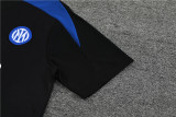 24-25 Inter Milan Short Sleeve Training Suit/24-25短袖训练服国米黑色
