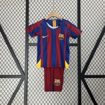 Retro 05-06 Barcelona Home Kids Kit/05-06巴萨主场童装