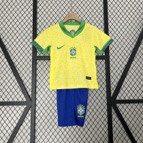 2024 Brazil Home Kids Kit/2024巴西主场童装