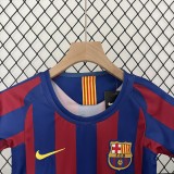 Retro 05-06 Barcelona Home Kids Kit/05-06巴萨主场童装