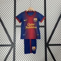 Retro 12-13 Barcelona Home Kids Kit/12-13巴萨主场童装