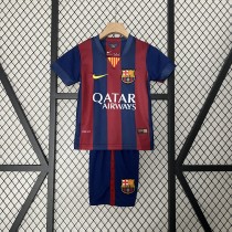 Retro 14-15 Barcelona Home Kids Kit/14-15巴萨主场童装