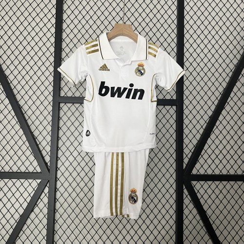 Retro 11-12 Real Madrid Home Kids Kit/11-12皇马主场童装
