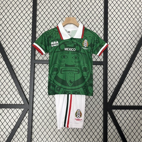 Retro 1998 Mexico Home Kid Kit/1998墨西哥主场童装