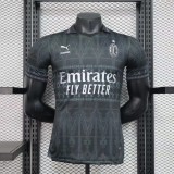 24-25 AC Milan Special Player Jersey/24-25AC联名款特别黑色球员版