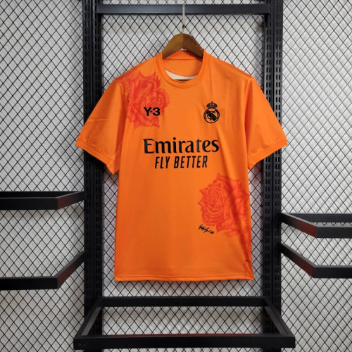24-25 Real Madrid Y3 Orange Fans Jersey/24-25 皇马橙色Y3球迷版