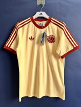 2024 Colombia  Cotton T shirt /2024 哥伦比亚黄色衣服