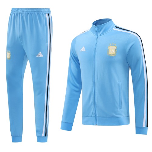 2024 Argentina Light Blue Jacket Tracksuit/2024阿根廷夹克套装
