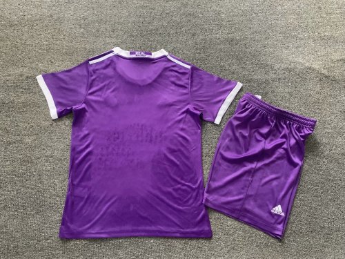 Retro 16-17 Real Madrid Away Kids Kit/ 16-17 皇马客场童装