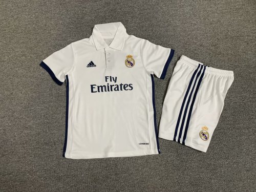 Retro 16-17 Real Madrid Home Kids Kit/ 16-17 皇马主场童装