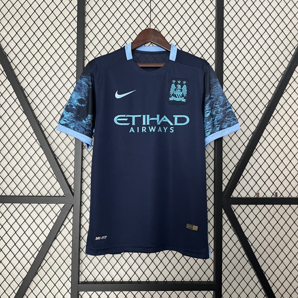 15-16 Manchester City Away Retro Jersey/ 15-16 曼城客场复古