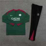 24-25 PSG Green Player Version Training Suit/24-25PSG巴黎半拉训练服，球员版