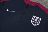 2024 England Blue Player Version Training Suit/2024英格兰半拉训练服，球员版