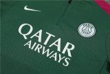24-25 PSG Green Player Version Training Suit/24-25PSG巴黎半拉训练服，球员版