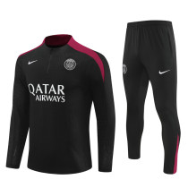 24-25 PSG Black Player Version Training Suit/24-25PSG巴黎半拉训练服，球员版